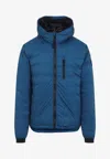 Canada Goose Piumino Lodge In Poliestere Ottanio Uomo In Blue
