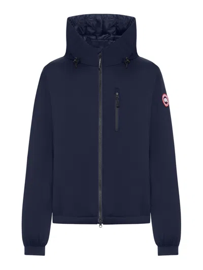 Canada Goose Lodge Hooded Jacket In Blue