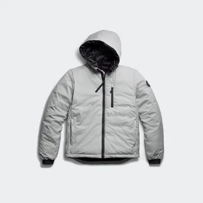 Canada Goose Lodge Packable Down Hooded Jacket In Gray