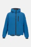 Canada Goose Black Label Lodge Hoody Packable Down Jacket In Blue