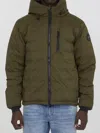 Canada Goose Matte Finish Hooded Down Jacket In Green