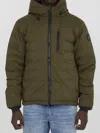 Canada Goose Matte Finish Hooded Down Jacket In Green