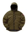 Canada Goose Lodge Hoody Puffer Jacket In Green