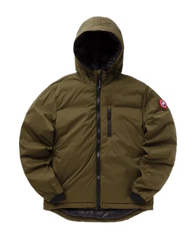 Canada Goose Lodge Hoody Puffer Jacket In Green