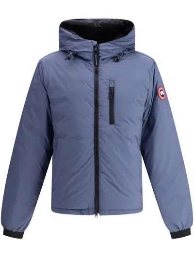 Canada Goose Lodge Hooded Jacket In Blue