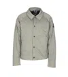 Canada Goose Long Sleeve Padded Down Jacket With Logo In Gray