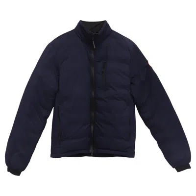 Pre-owned Canada Goose Lodge Jacket In Navy Blue Polyamide