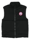 Canada Goose Quilted Sleeveless High Collar Vest In Black