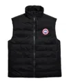 Canada Goose Knit Quilted Ribbed Sleeveless Vest In Black
