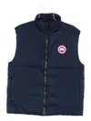 Canada Goose Mens Atlantic Navy Lawrence Quilted Shell-down Vest In Blue