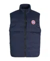 Canada Goose Mens Atlantic Navy Lawrence Quilted Shell-down Vest In Blue