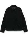 Canada Goose Nylon Jacket With Long Sleeves And Collar In Black
