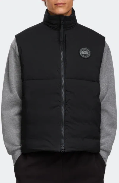 Canada Goose Lodge Packable 750 Fill Power Down Vest In Gray