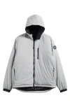 Canada Goose Lodge Packable Down Hooded Jacket In Gray