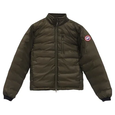 Pre-owned Canada Goose Lodge Packable Quilted Ripstop Down Jacket In Green Nylon