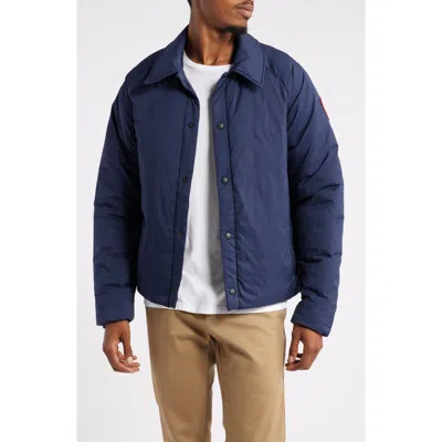 Canada Goose Lodge Casual Jackets, Parka Blue In Navy
