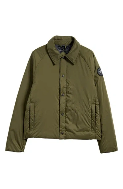 Canada Goose Lodge Packable Windproof 750 Fill Power Down Jacket In Military Green