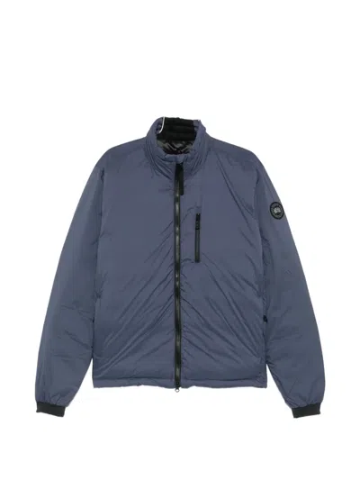 Canada Goose Lodge Quilted Logo-patch Jacket In Blue