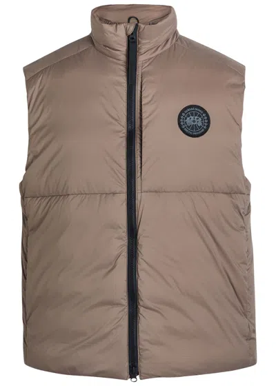 Canada Goose Lodge Quilted Matte-shell Gilet In Brown
