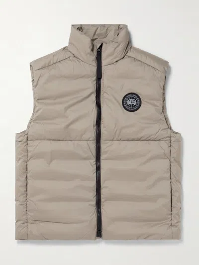 Canada Goose Lodge Quilted Shell Down Gilet In Neutral