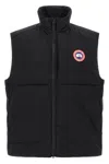 Canada Goose Quilted Sleeveless High Collar Vest In Black