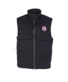 Canada Goose Quilted Sleeveless High Collar Vest In Black