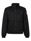 Canada Goose Men Double-slider Zipper Lodge Jacket In Black