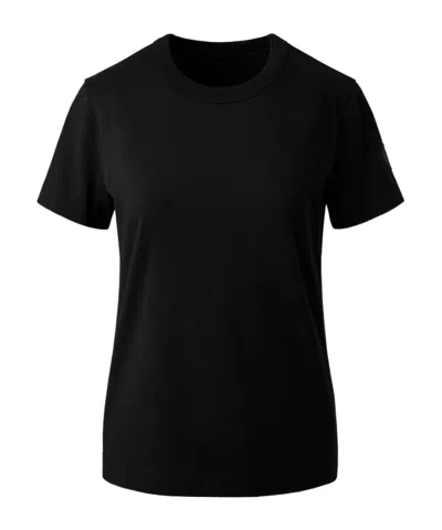 Canada Goose Logo-appliqué Cotton T-shirt In Black