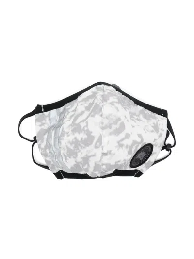 Canada Goose Logo-appliqué Graphic-print Face Mask In Weiss