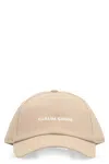 Canada Goose Mens Desert Sand / White Everyday Brand-embroidered Cotton-blend Cap In Neutral