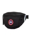 Canada Goose Black Logo Patch Belt Bag In Black