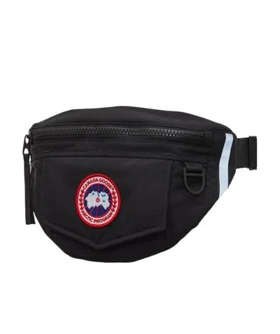 Canada Goose Logo Belt Bag Blk In Black