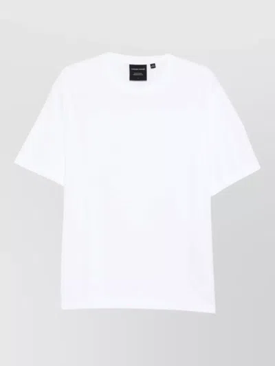 Canada Goose Logo Cotton Crew Neck Short Sleeve T-shirt In White