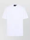 Canada Goose Short Sleeve Crew Neck T-shirt With Rib-knit In White