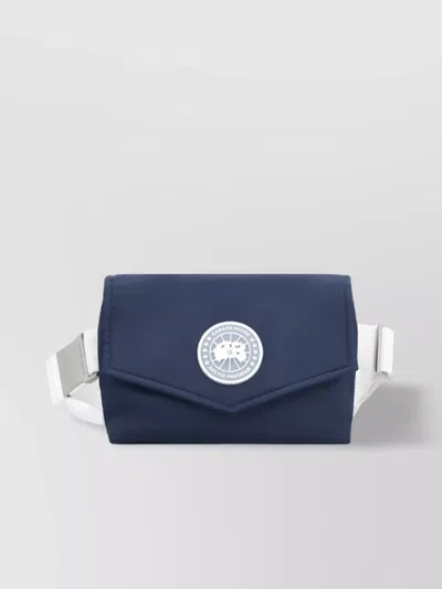 Canada Goose Logo Detail Nylon Backpack In Blue