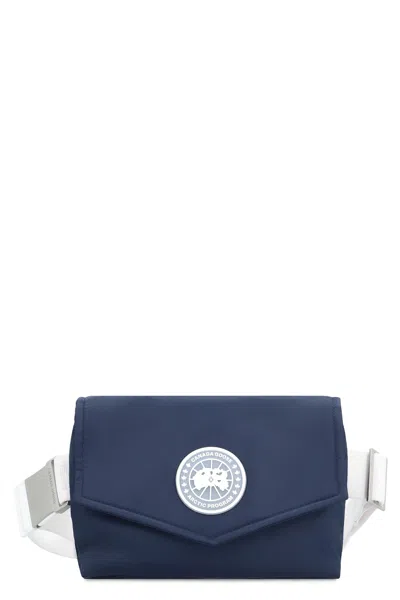 Canada Goose Logo Detail Nylon Backpack In Blue