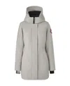 Shop Canada Goose Logo Down Jacket In Gray