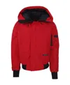 Canada Goose Logo Down Jacket In Red