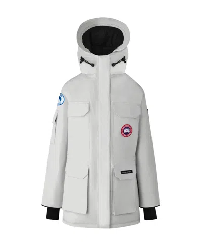 Canada Goose Logo Down Jacket In White