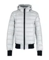 Canada Goose Logo Down Jacket In White