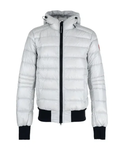 Canada Goose Logo Down Jacket In White