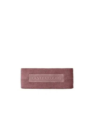 Canada Goose Logo Embossed Headband In Yellow