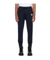 Canada Goose Men Black Cotton Logo Patch To The Front Elasticated Ankles Elasticated Drawstring Wais In Black