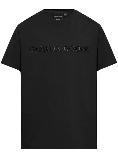 CANADA GOOSE LOGO-EMBROIDERED T-SHIRT