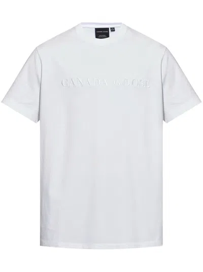 CANADA GOOSE LOGO-EMBROIDERED T-SHIRT