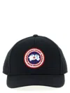 Canada Goose Logo Embroidery Cap Hats Black In Black