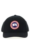 Canada Goose Logo Embroidery Cap Hats Black In Black
