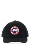 Canada Goose Logo Embroidery Cap Hats Black In Black