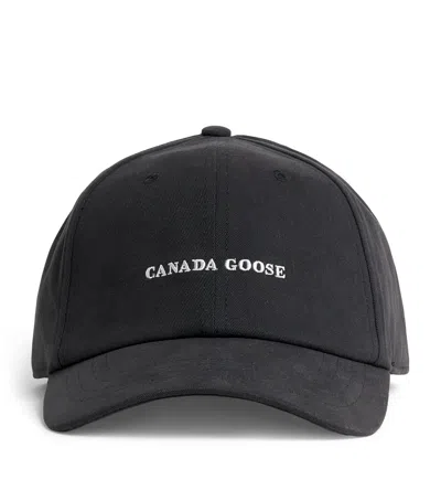 Canada Goose Logo Everyday Baseball Cap In Black