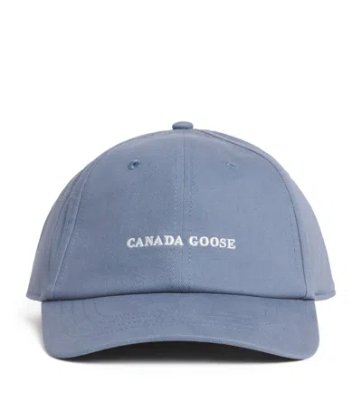 Canada Goose Logo Everyday Baseball Cap In Blue